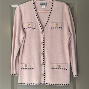 Mita Button Up Cardigan Pink Size 10 Vintage Coquette Preppy Pastel Girly Fem